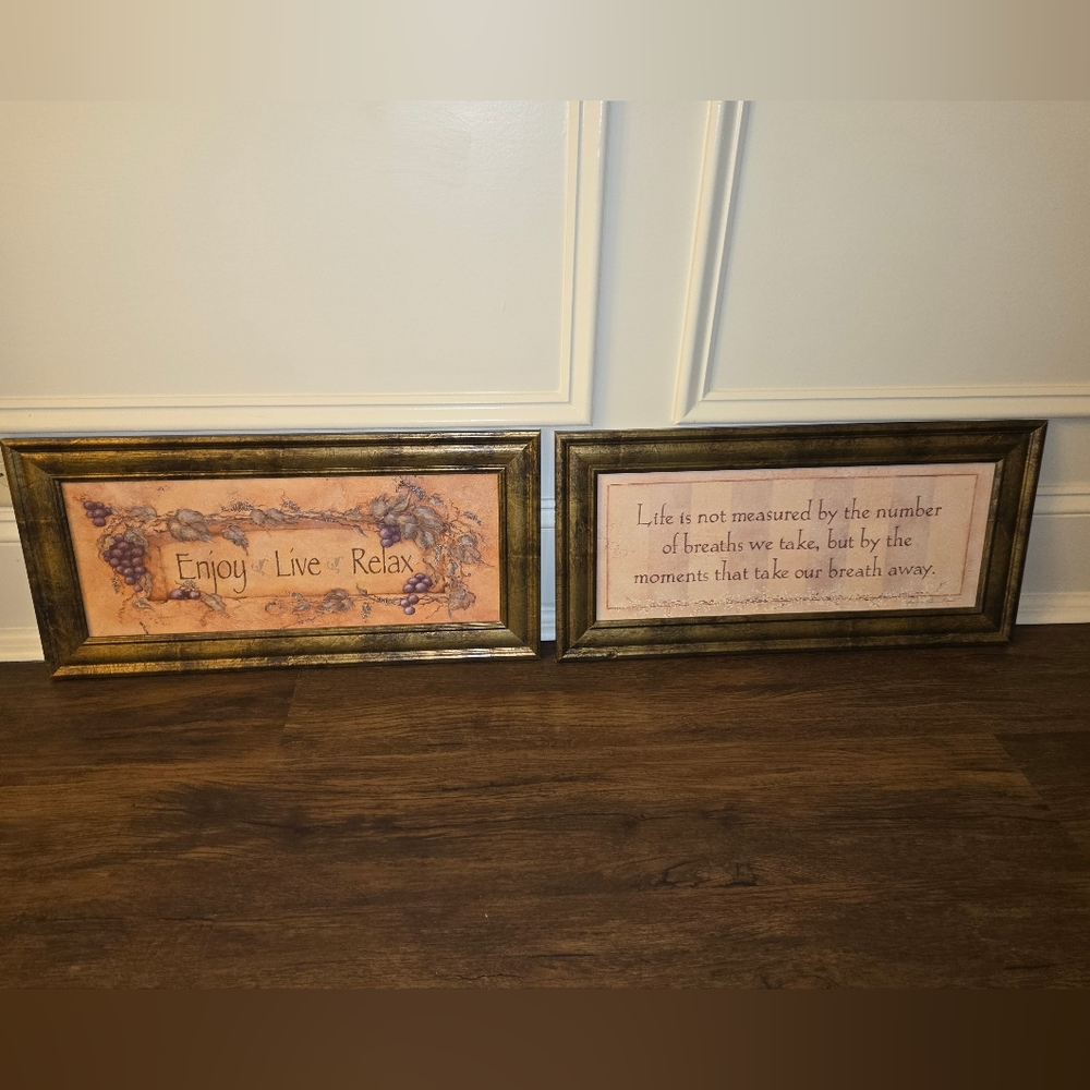 Linens & Things Framed Inspirational Wall Art Set